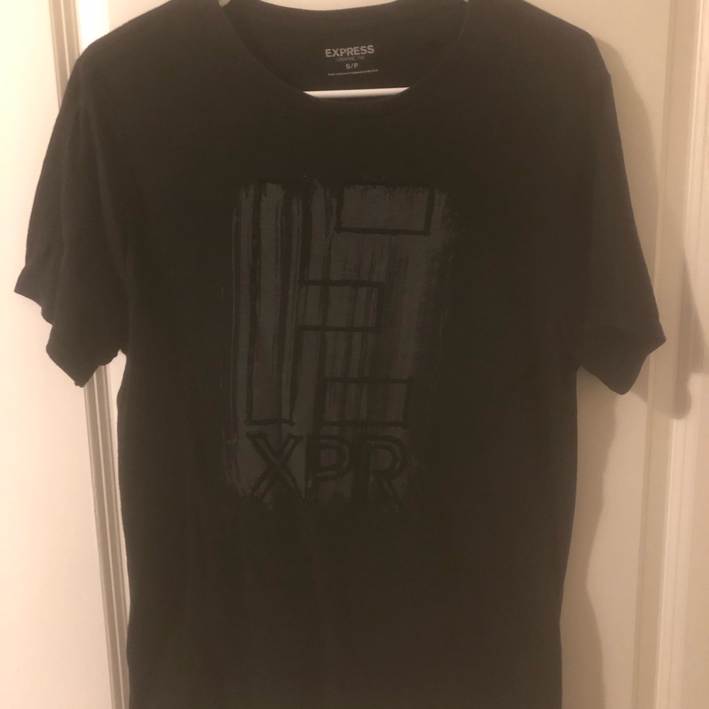 Casual black Graphic Tee from Express